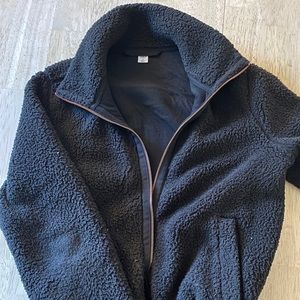 Fluffy Black Winter Throw Over